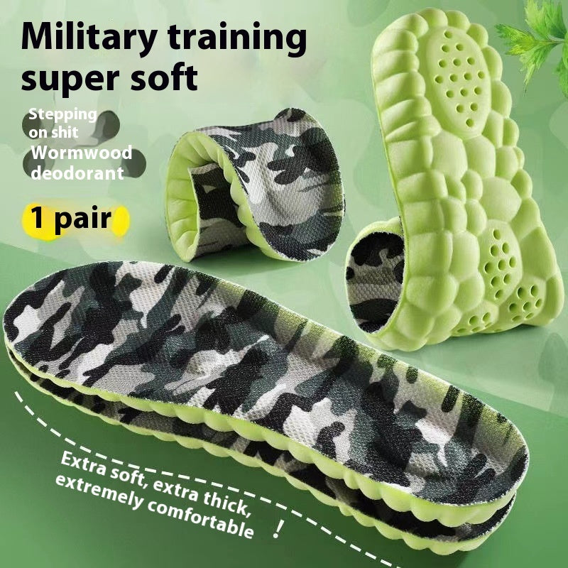 Sports Insole for Men & Women – Shock Absorbing Arch Support, High Elastic Cushion for Running, Gym, Walking, Military & Tactical Training