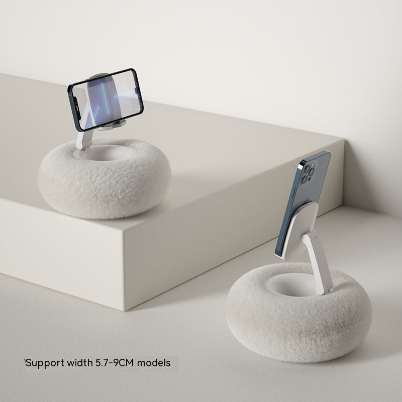 Plush Mobile Phone Holder Pillow – Cozy Lazy Sofa Stand, Adjustable Phone & Tablet Support, Perfect for Lounging, Binge-Watching, and Cute Drama Nights