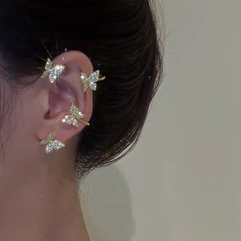 Light Luxury Butterfly Ear Hanging Super Immortal