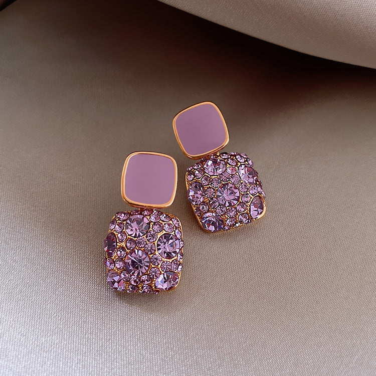 Cold wind Square earrings