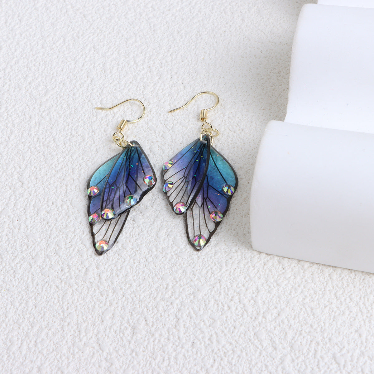 Butterfly Wings Earrings High-grade Personality Design Cicada Wings Retro Europe And America
