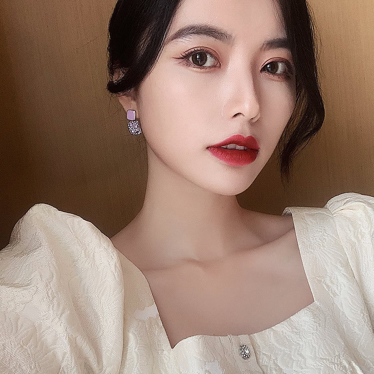 Cold wind Square earrings