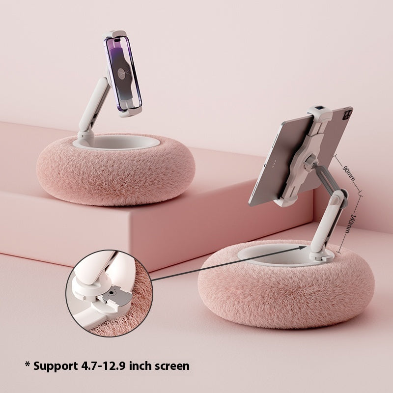 Plush Mobile Phone Holder Pillow – Cozy Lazy Sofa Stand, Adjustable Phone & Tablet Support, Perfect for Lounging, Binge-Watching, and Cute Drama Nights
