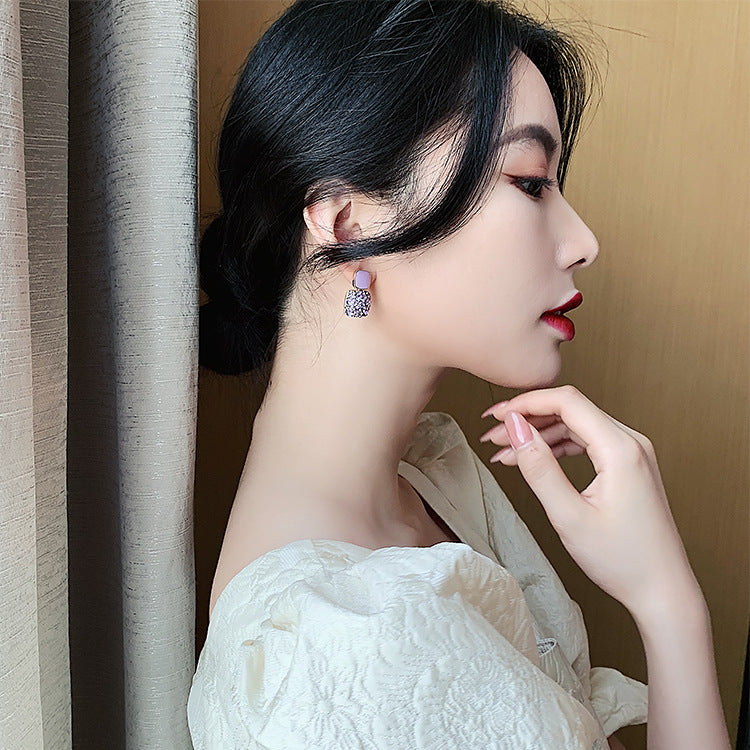 Cold wind Square earrings