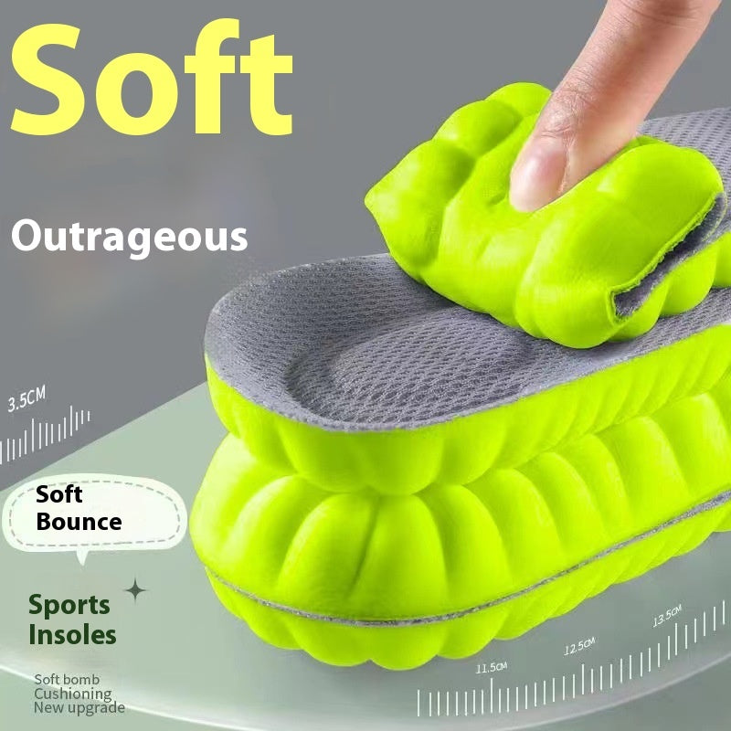 Sports Insole for Men & Women – Shock Absorbing Arch Support, High Elastic Cushion for Running, Gym, Walking, Military & Tactical Training