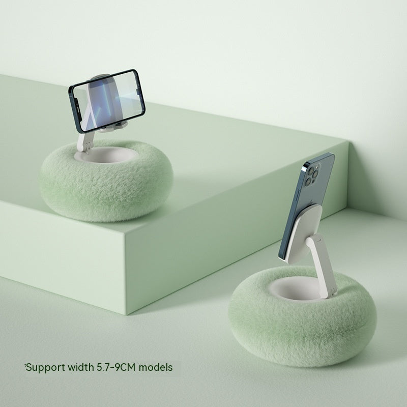 Plush Mobile Phone Holder Pillow – Cozy Lazy Sofa Stand, Adjustable Phone & Tablet Support, Perfect for Lounging, Binge-Watching, and Cute Drama Nights
