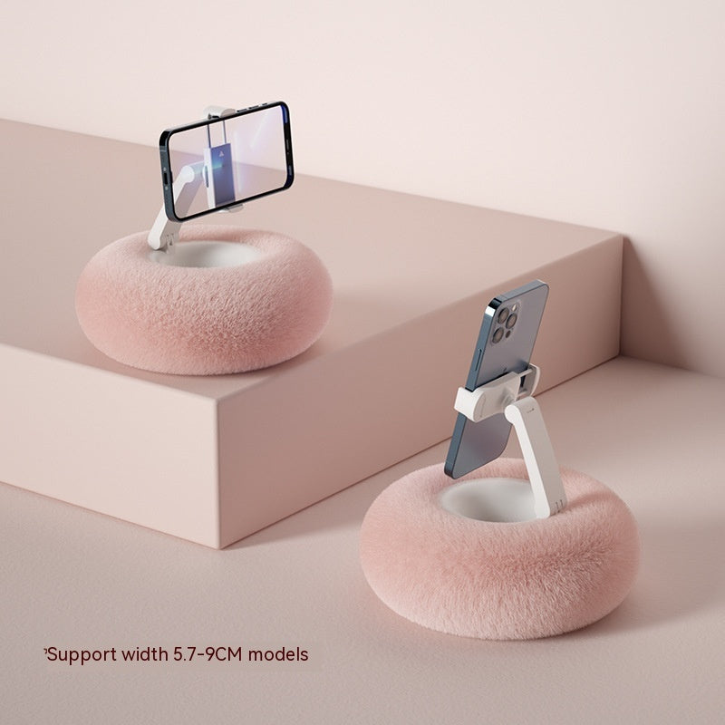 Plush Mobile Phone Holder Pillow – Cozy Lazy Sofa Stand, Adjustable Phone & Tablet Support, Perfect for Lounging, Binge-Watching, and Cute Drama Nights