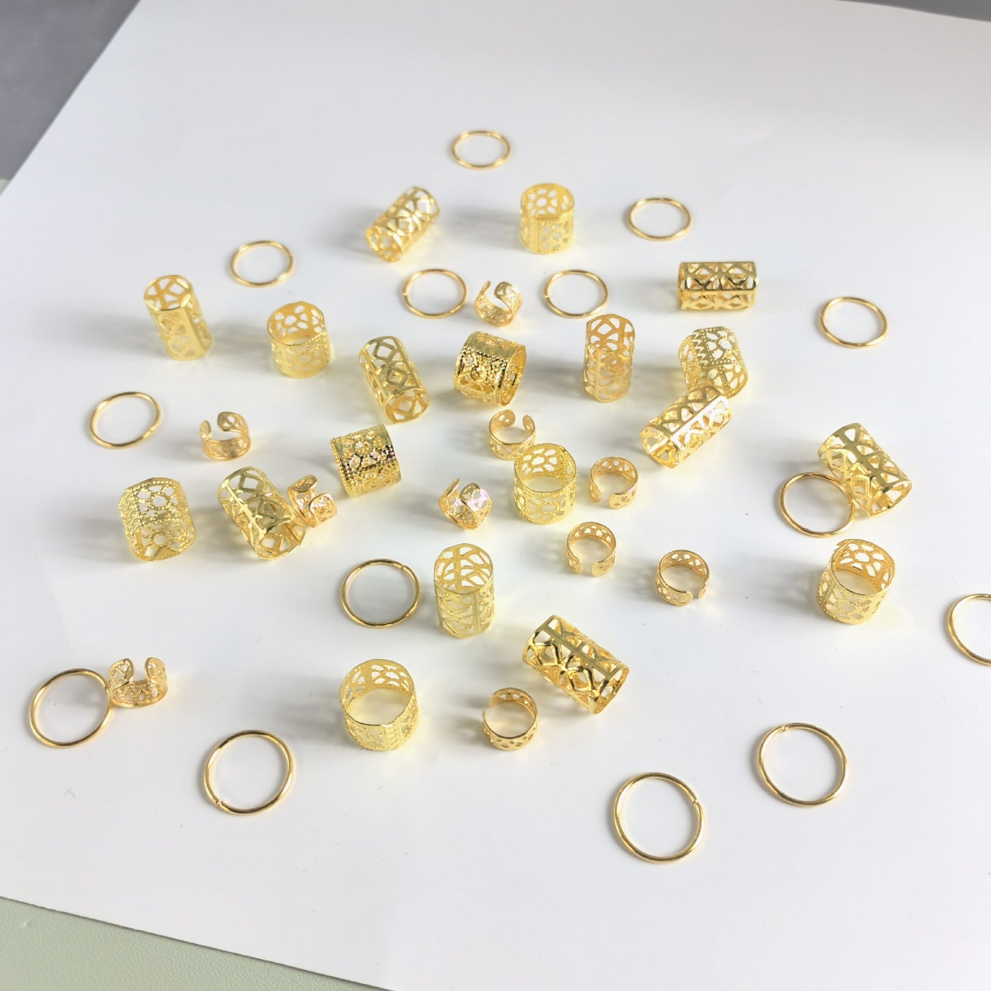 80 Metal Hair Rings DIY Dirty Braid Buckle Rings