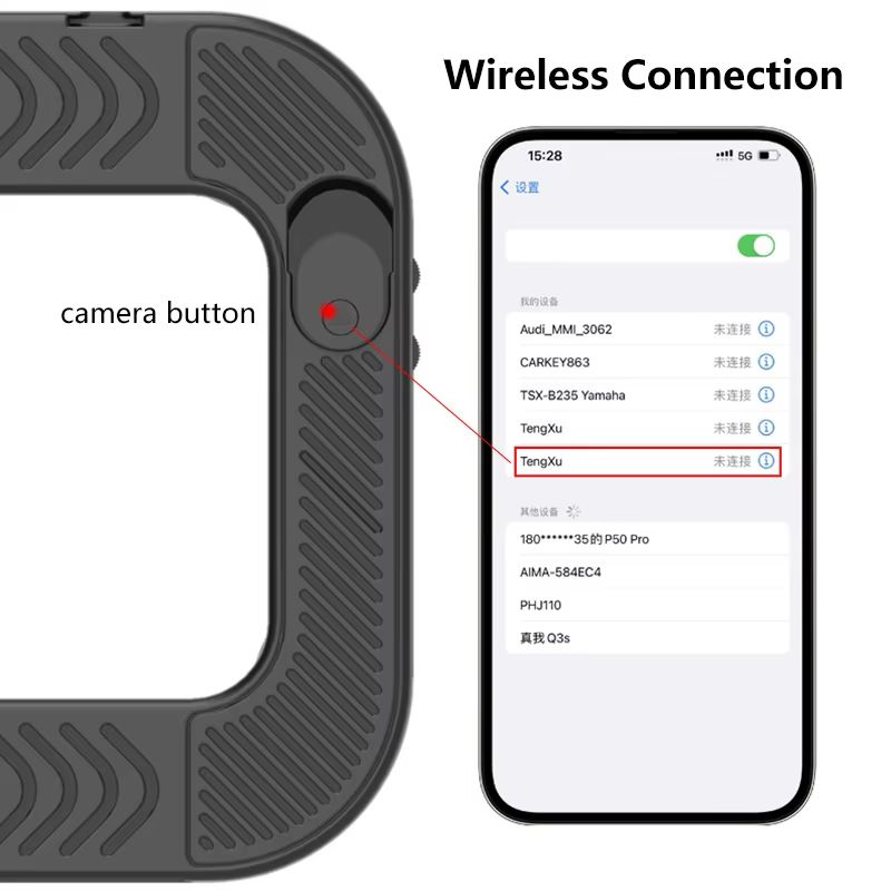 Portable Handheld LED Ring Light for Mobile Phone – Live Streaming, Selfie, Photography, Desktop, Rechargeable, Self-timer, Rabbit Cage Design Lamp