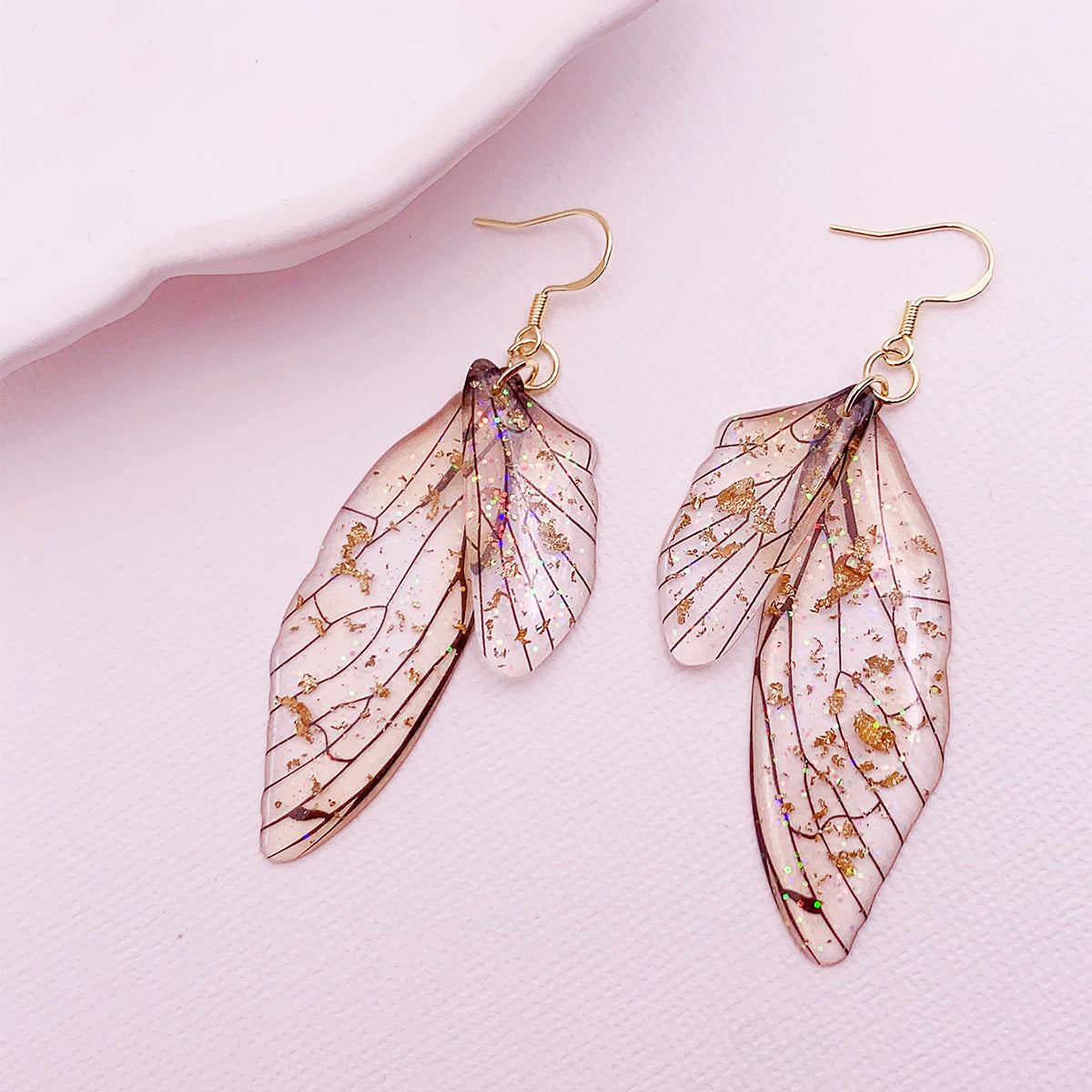 Butterfly Wings Earrings High-grade Personality Design Cicada Wings Retro Europe And America