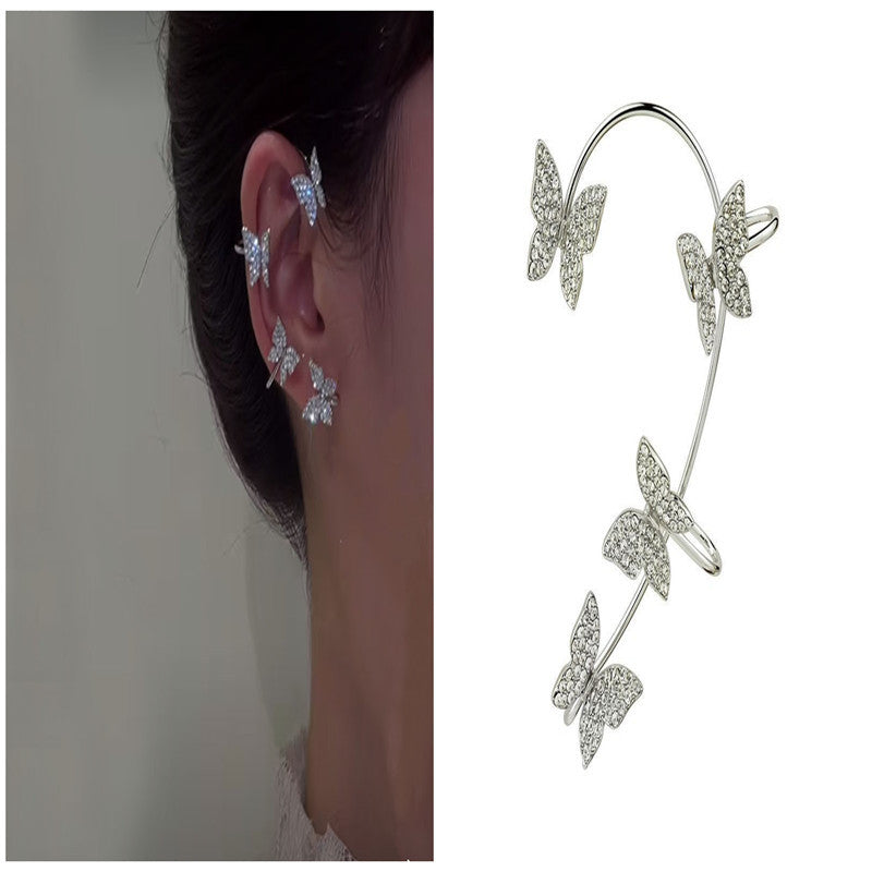 Light Luxury Butterfly Ear Hanging Super Immortal