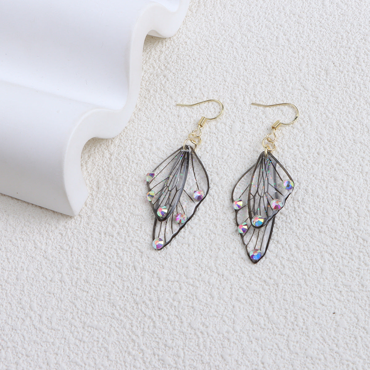 Butterfly Wings Earrings High-grade Personality Design Cicada Wings Retro Europe And America