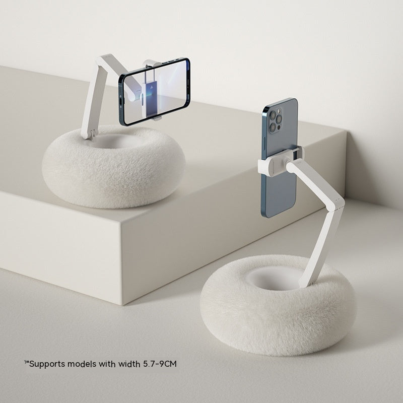 Plush Mobile Phone Holder Pillow – Cozy Lazy Sofa Stand, Adjustable Phone & Tablet Support, Perfect for Lounging, Binge-Watching, and Cute Drama Nights