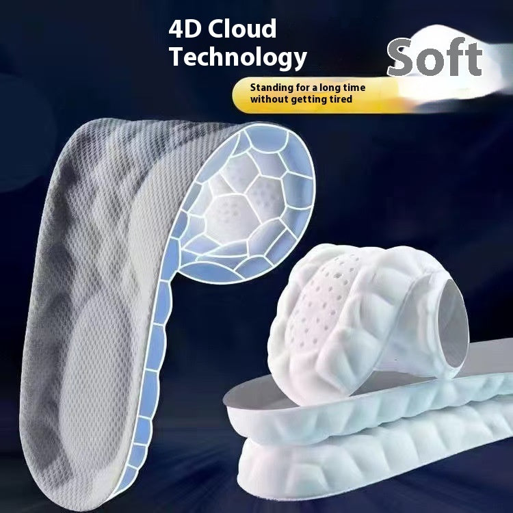 Sports Insole for Men & Women – Shock Absorbing Arch Support, High Elastic Cushion for Running, Gym, Walking, Military & Tactical Training