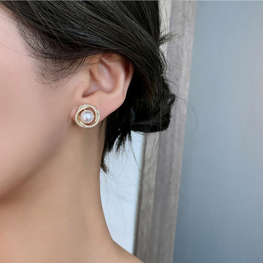 Pearl Drop Earrings – Dainty Pearl Statement Earrings for Square & Round Faces