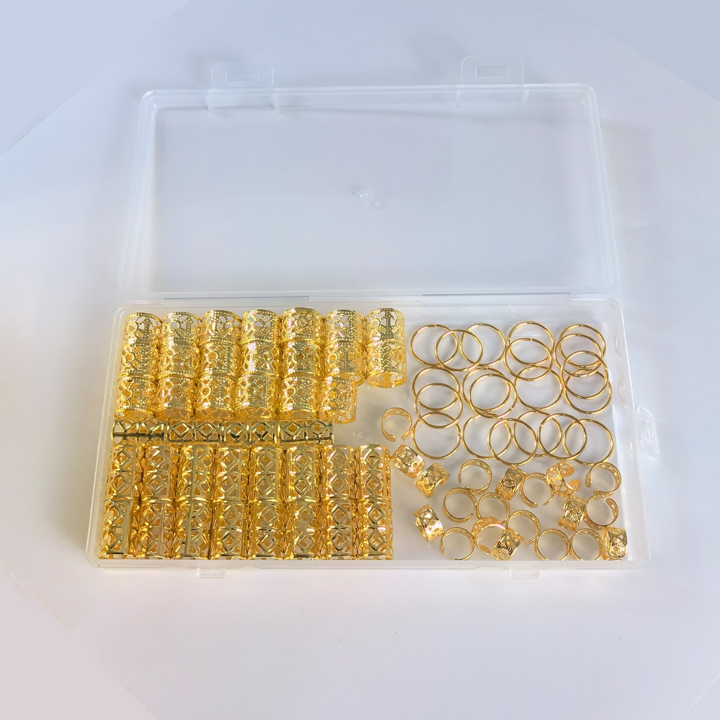 80 Metal Hair Rings DIY Dirty Braid Buckle Rings