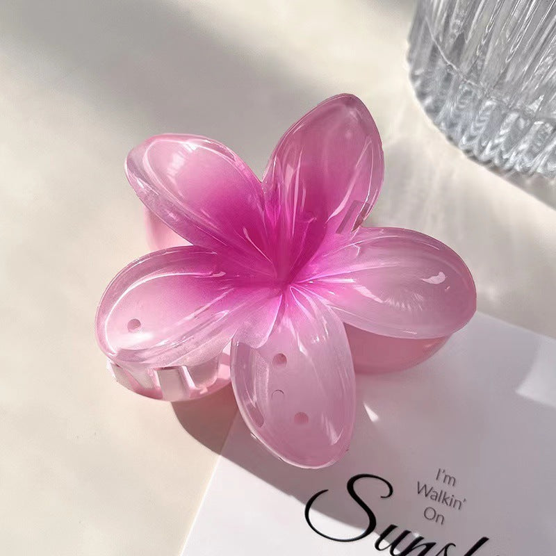Beachy Plumeria Rubra Floral Hairclip