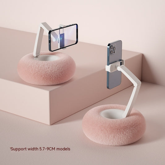Plush Mobile Phone Holder Pillow – Cozy Lazy Sofa Stand, Adjustable Phone & Tablet Support, Perfect for Lounging, Binge-Watching, and Cute Drama Nights