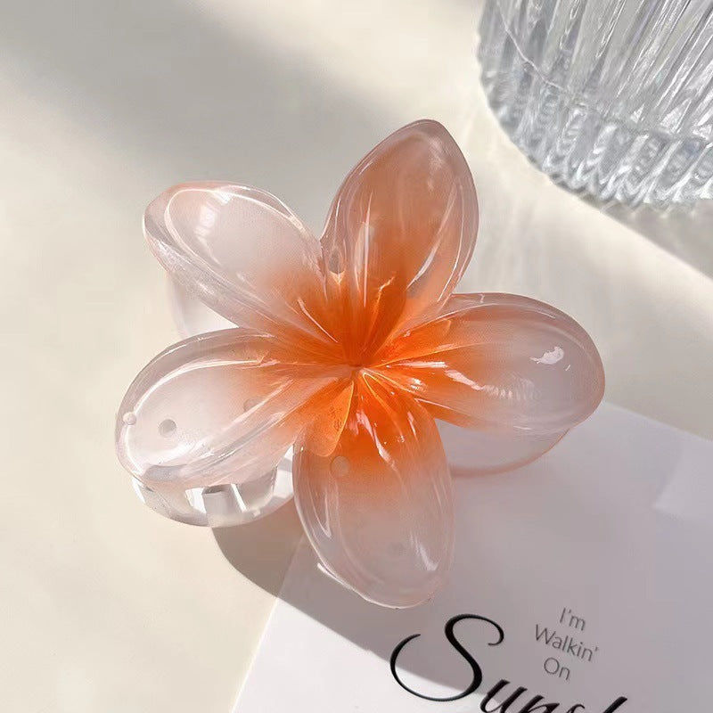 Beachy Plumeria Rubra Floral Hairclip