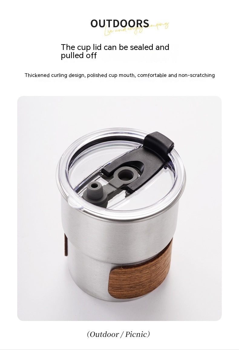 Outdoor Anti-scald Camping Cup 304 Stainless Steel Water Cup