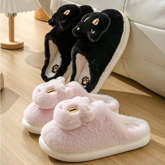 Cute Cat Slippers – Soft Plush, Warm Indoor House Shoes for Women & Men | Winter Slip-On