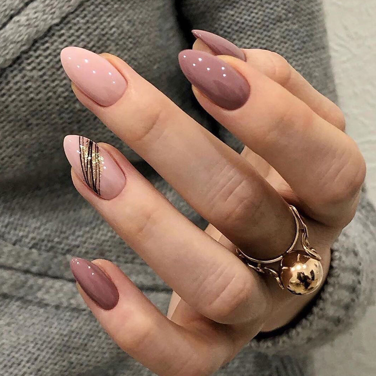 Reusable Press-On Nails – Gradient Style, Natural Look, Easy to Apply