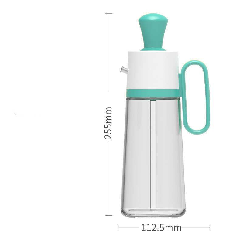 2 In 1 Oil Dispenser with Silicon Brush BBQ Oil Spray Glass Bottle Silicone for Barbecue Cooking Seasoning Bottle Kitchen Gadgets