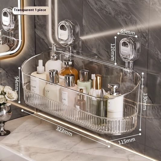 Suction Cup Storage Rack Punch-free Wall-mounted Household