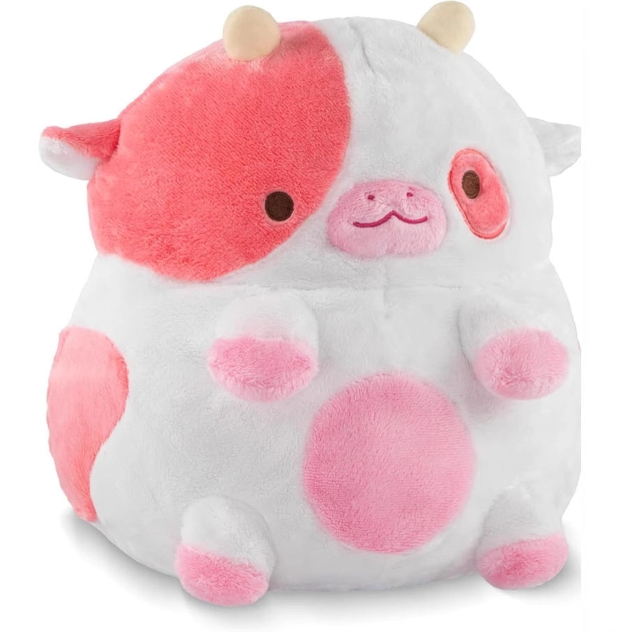 Cow Doll Heating Pillow Microwave Heating Stuffed Toy Animal Pillow Gel Liner Hot And Cold Compress Bag