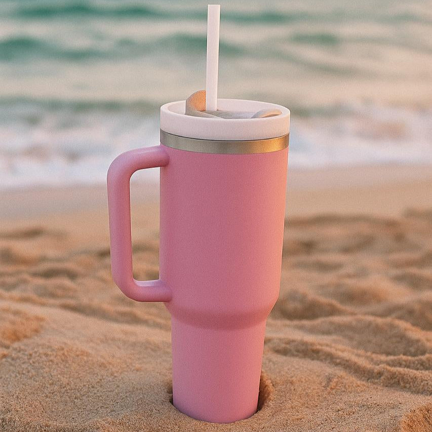 40oz aesthetic tumbler-viral TikTok tumbler
