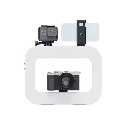 Portable Handheld LED Ring Light for Mobile Phone – Live Streaming, Selfie, Photography, Desktop, Rechargeable, Self-timer, Rabbit Cage Design Lamp