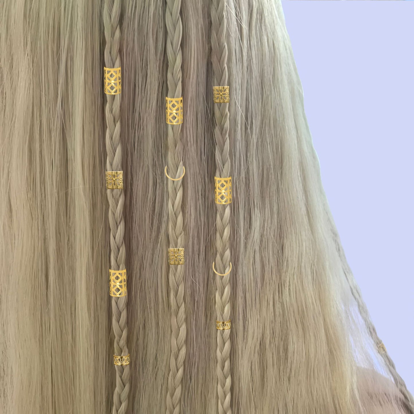 80 Metal Hair Rings DIY Dirty Braid Buckle Rings