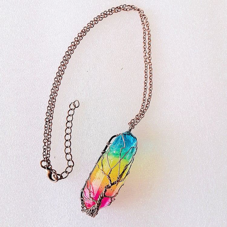 Natural Stone Tree of Life Pendant – Fashion Necklace