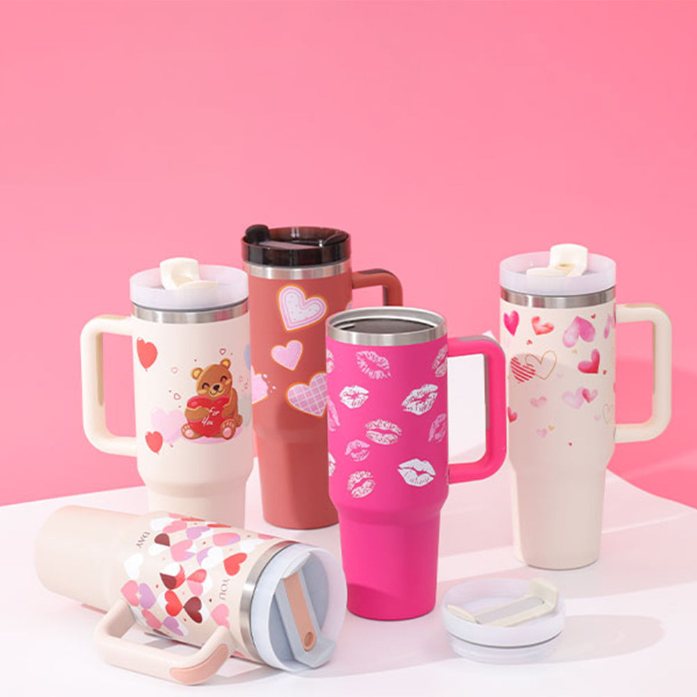 40oz aesthetic tumbler-viral TikTok tumbler