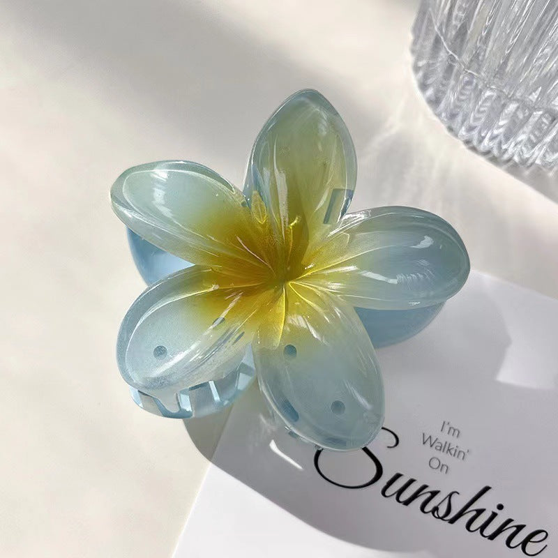 Beachy Plumeria Rubra Floral Hairclip