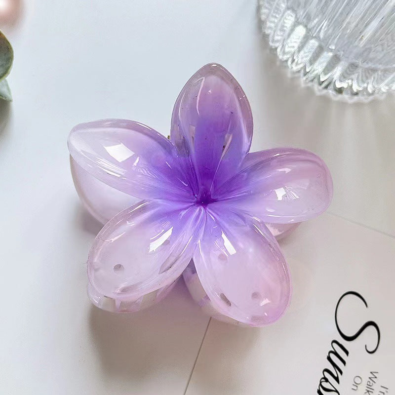 Beachy Plumeria Rubra Floral Hairclip