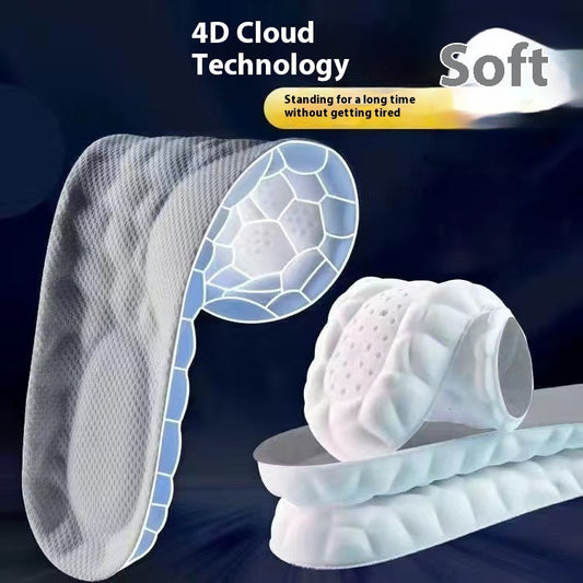 Sports Insole for Men & Women – Shock Absorbing Arch Support, High Elastic Cushion for Running, Gym, Walking, Military & Tactical Training