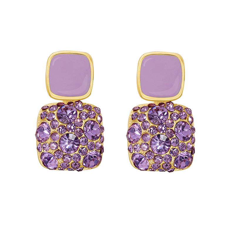 Cold wind Square earrings