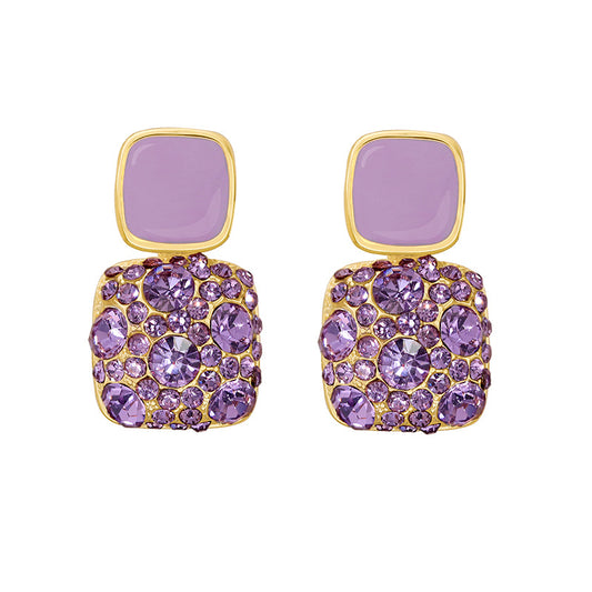 Cold wind Square earrings